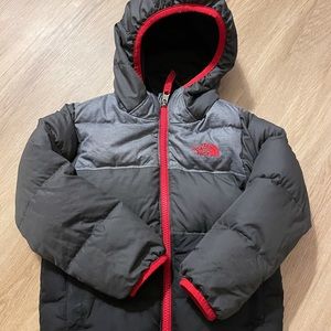 The North Face 4T winter coat reversible